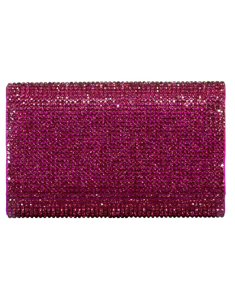 JUDITH LEIBER-Fizzy Fuchsia Crystal Clutch-FUCHSIA