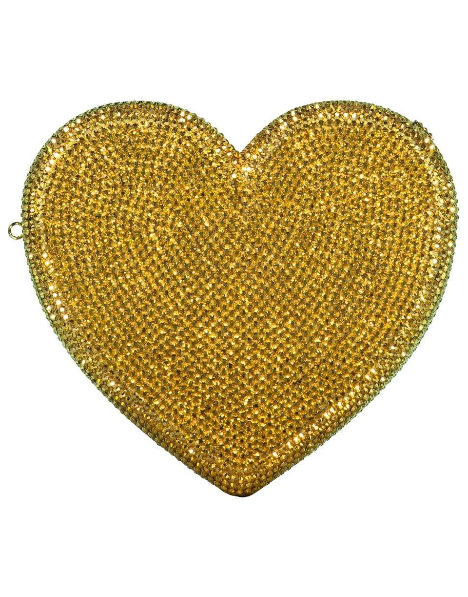 JUDITH LEIBER-Heart Clutch-GOLD