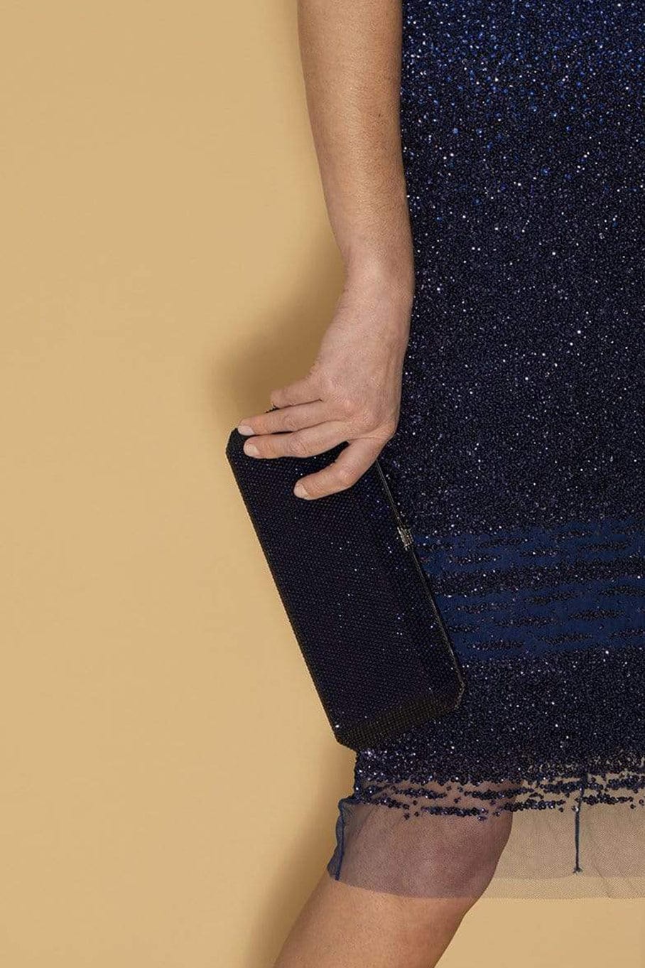 JUDITH LEIBER-Slim Rectangle Clutch - Indigo-INDIGO