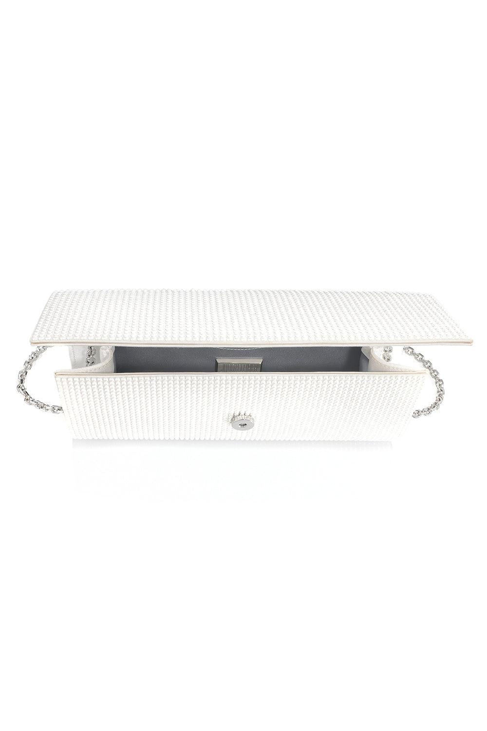 Perry Clutch - Pearl-PEARL-HANDBAGCLUTCHES-JUDITH LEIBER