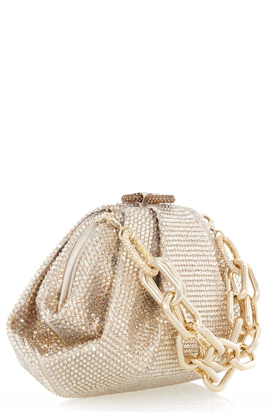 JUDITH LEIBER-Gemma Full Bead Clutch-PROSECO