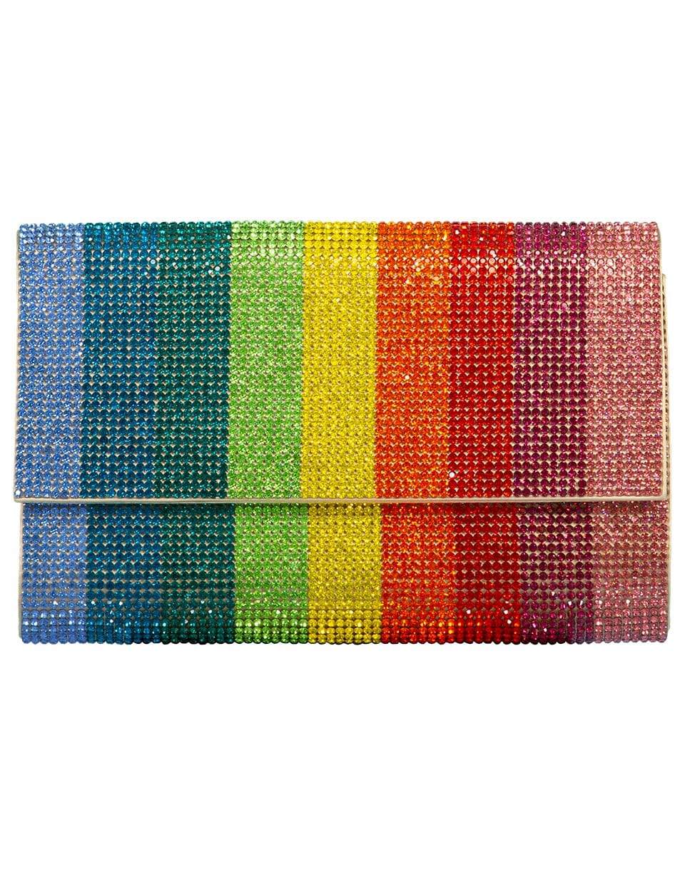 JUDITH LEIBER-Fizzoni Clutch - Rainbow-RAINBOW