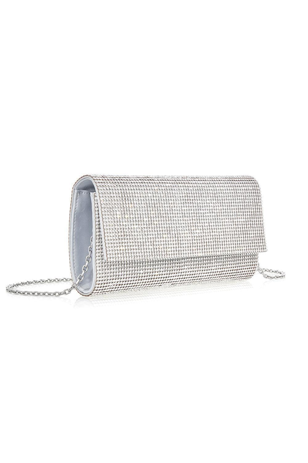 Perry Clutch - Silver-SILVER-O/S-HANDBAGCLUTCHES-JUDITH LEIBER
