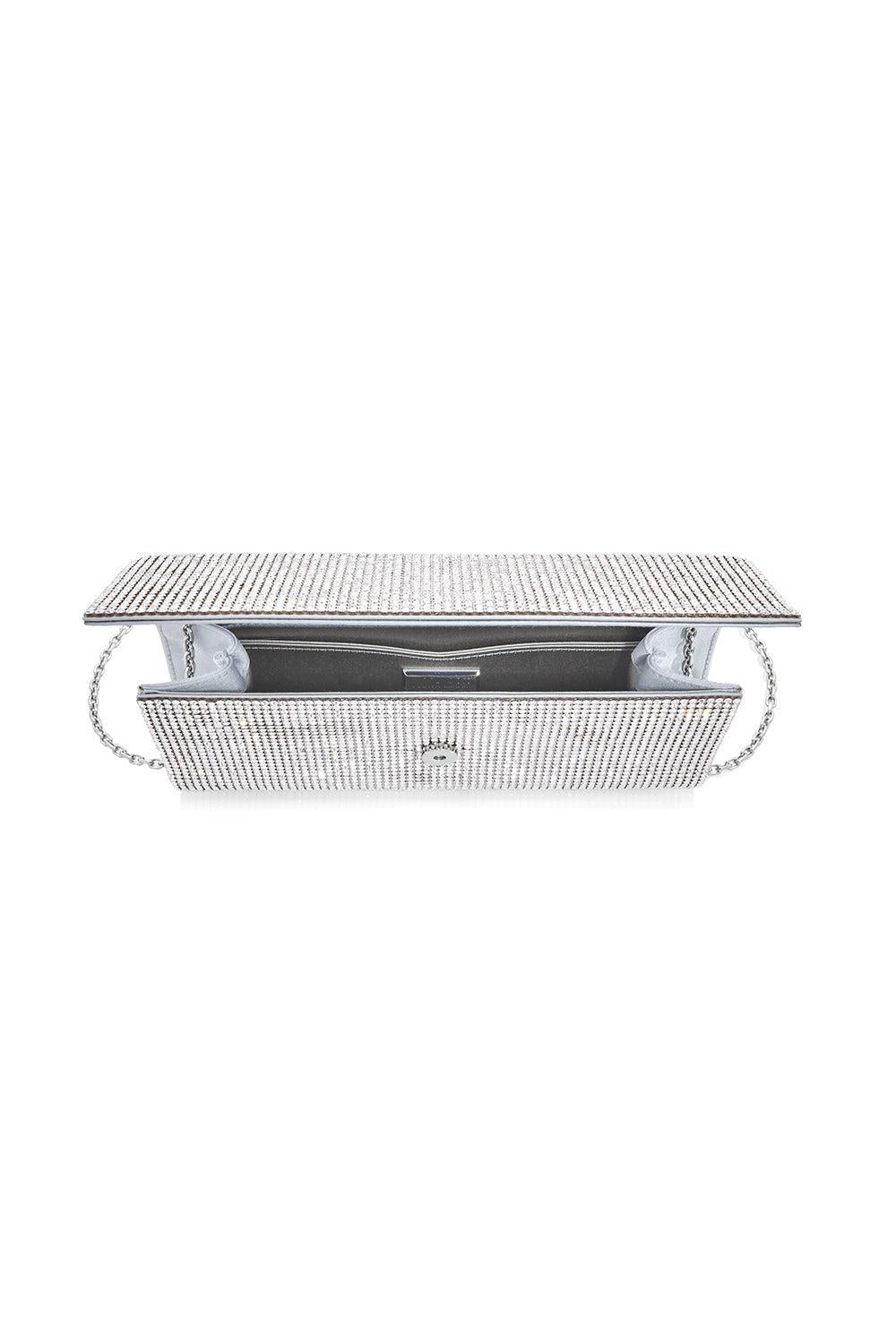 Perry Clutch - Silver-SILVER-O/S-HANDBAGCLUTCHES-JUDITH LEIBER