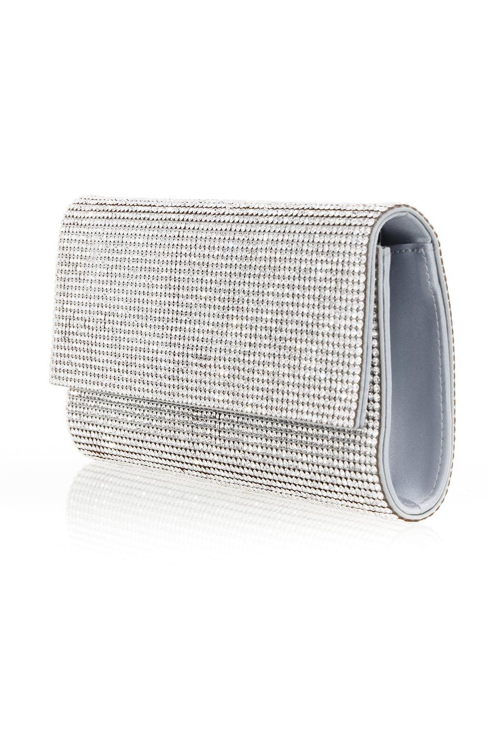 Perry Clutch - Silver-SILVER-O/S-HANDBAGCLUTCHES-JUDITH LEIBER