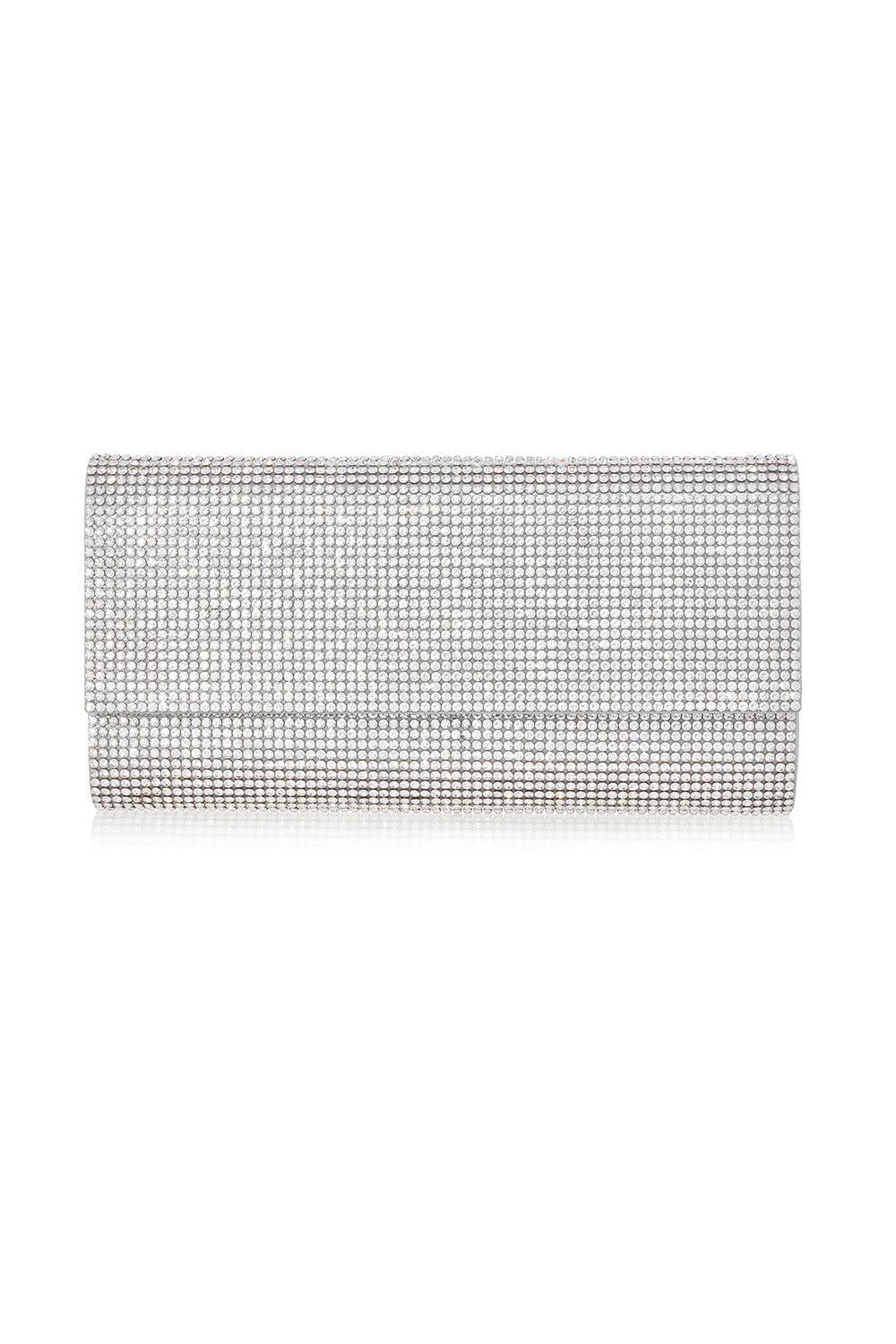 Perry Clutch - Silver-SILVER-O/S-HANDBAGCLUTCHES-JUDITH LEIBER