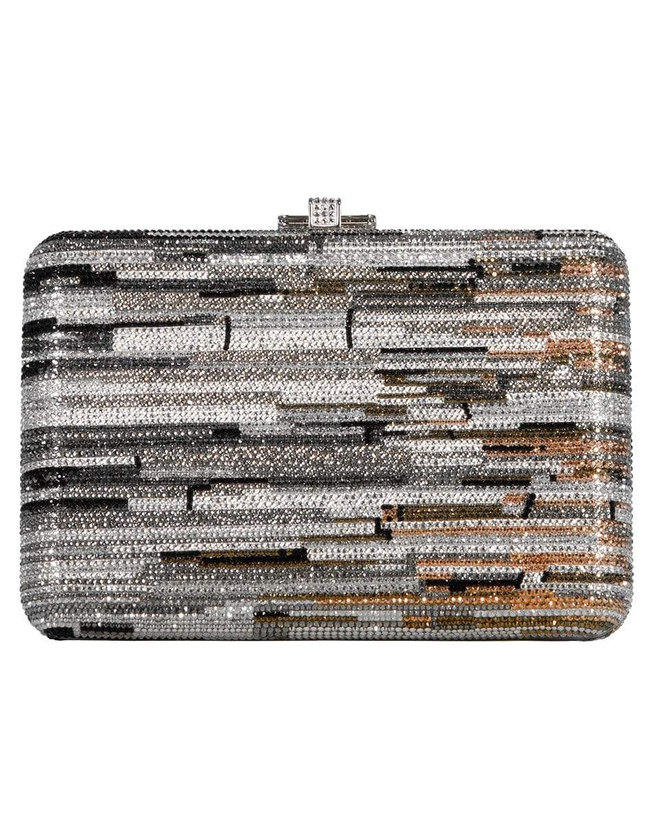 JUDITH LEIBER-Slim Slide in Metallic-SILVER