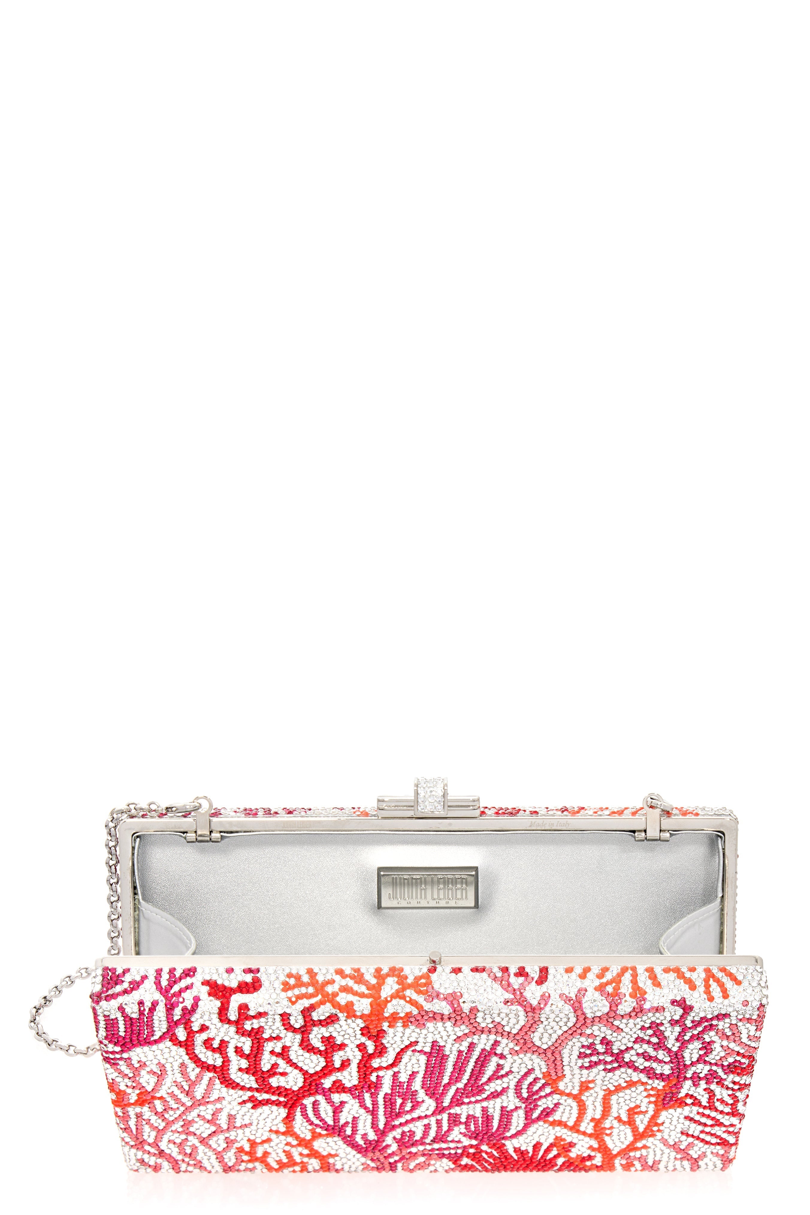 Rectangle Clutch - Silver Coral Multi | JUDITH LEIBER – Marissa