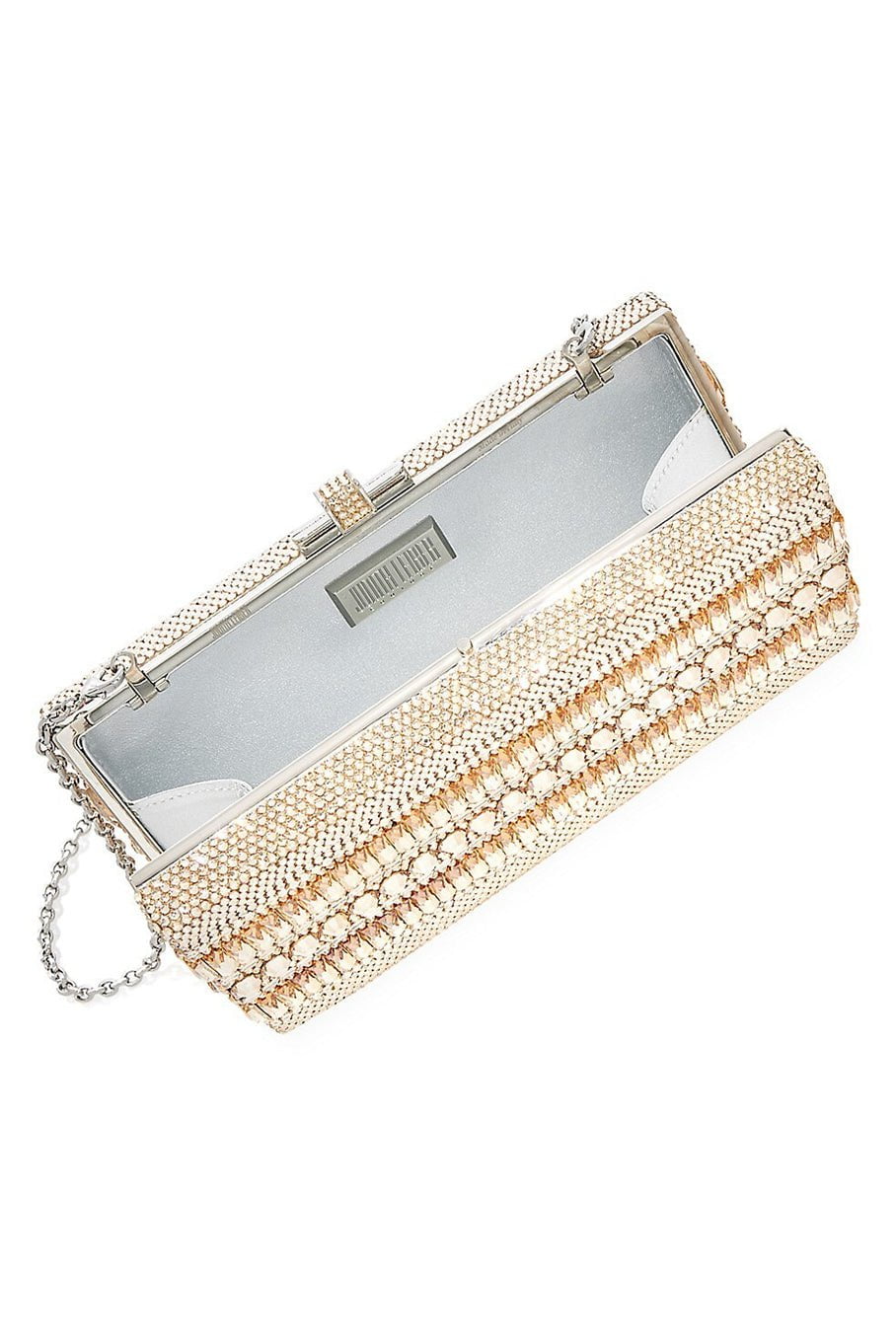 JUDITH LEIBER-Rainbow Rectangle Clutch-SLVPROSC