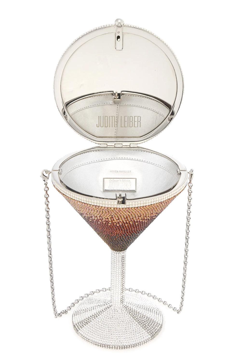 Martini Espresso Clutch-SLVRBRWN-HANDBAGCLUTCHES-JUDITH LEIBER