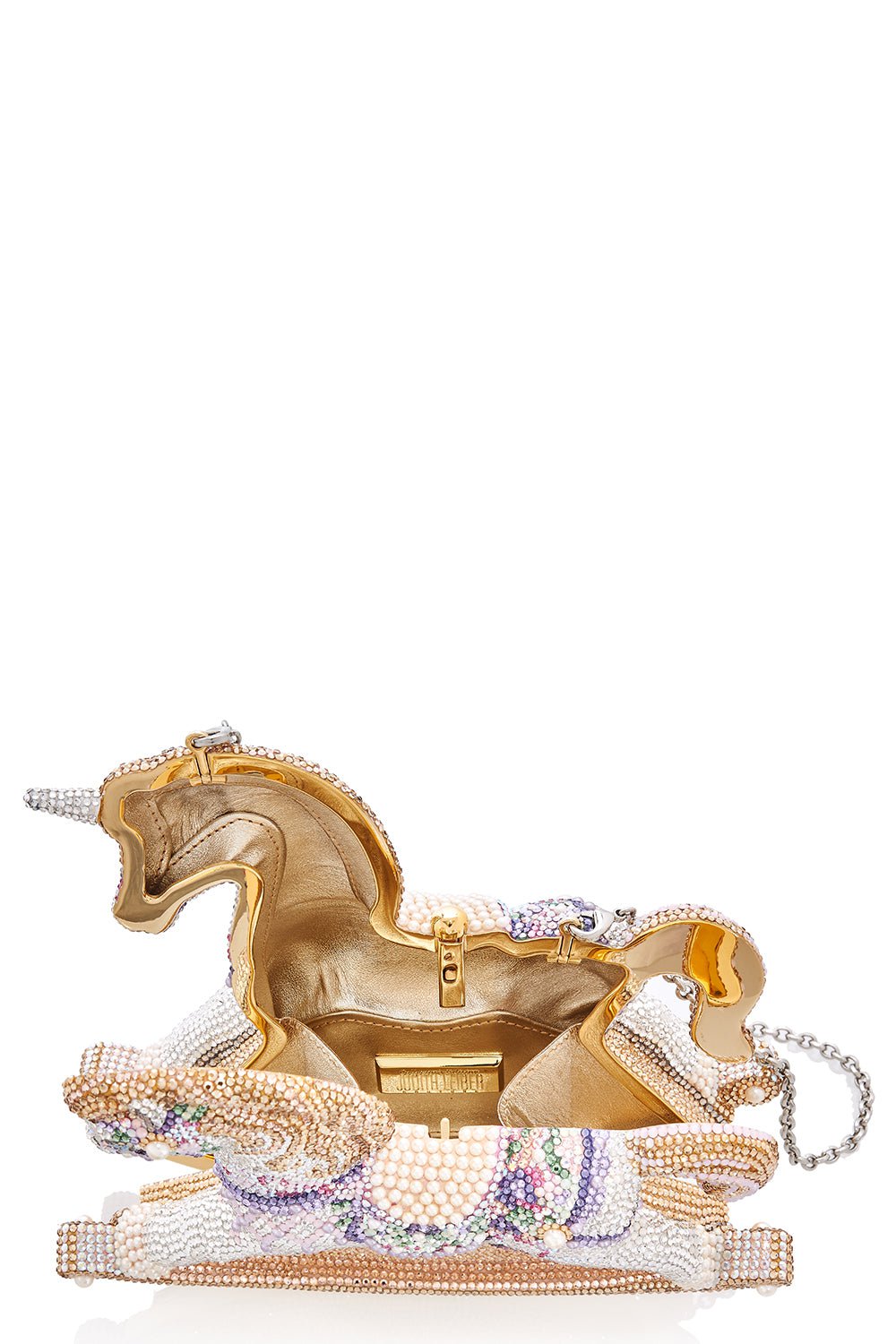 JUDITH LEIBER-Rocking Horse Clutch-WILLOW