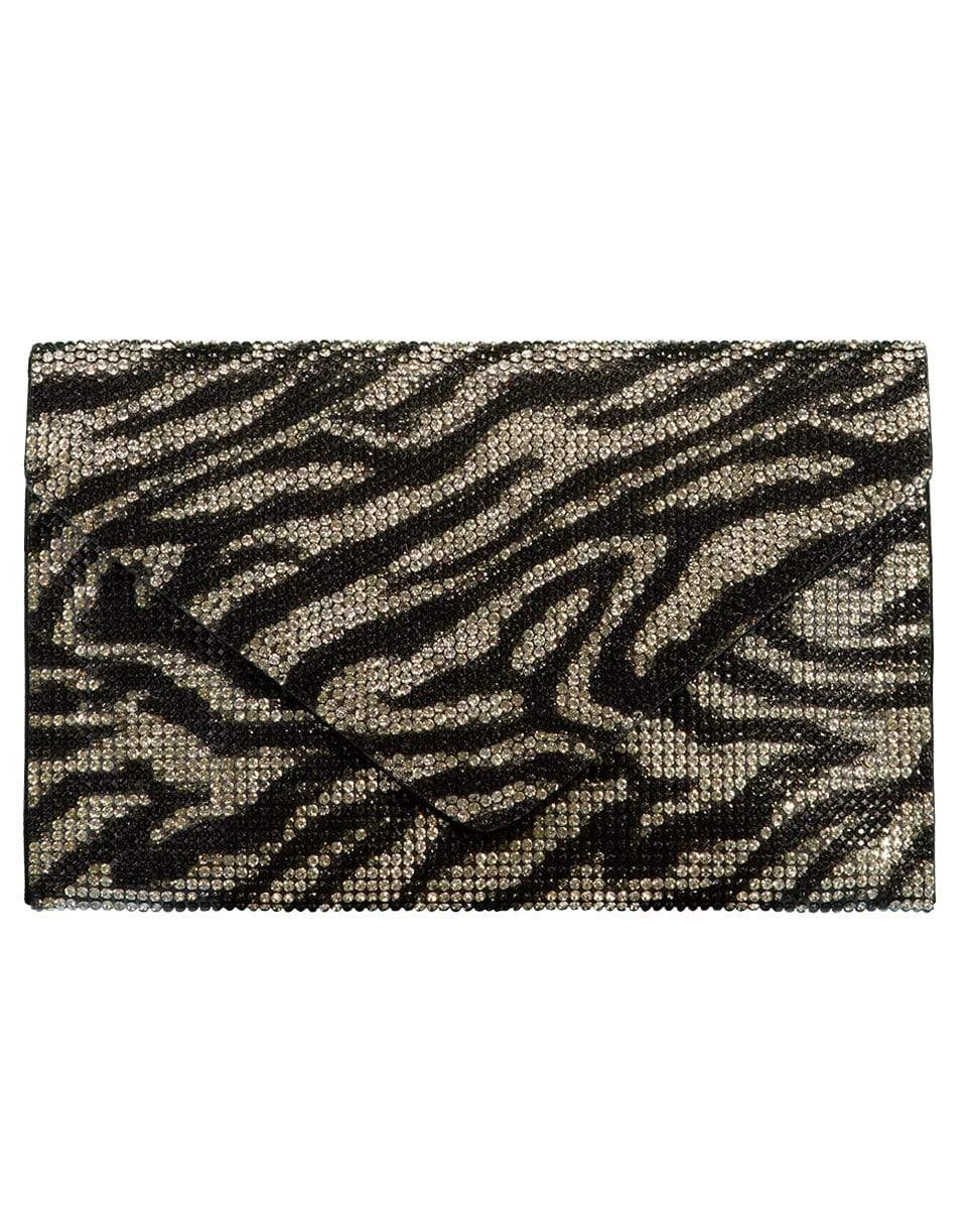 JUDITH LEIBER-Square Envelope Zebra-ZEBRA