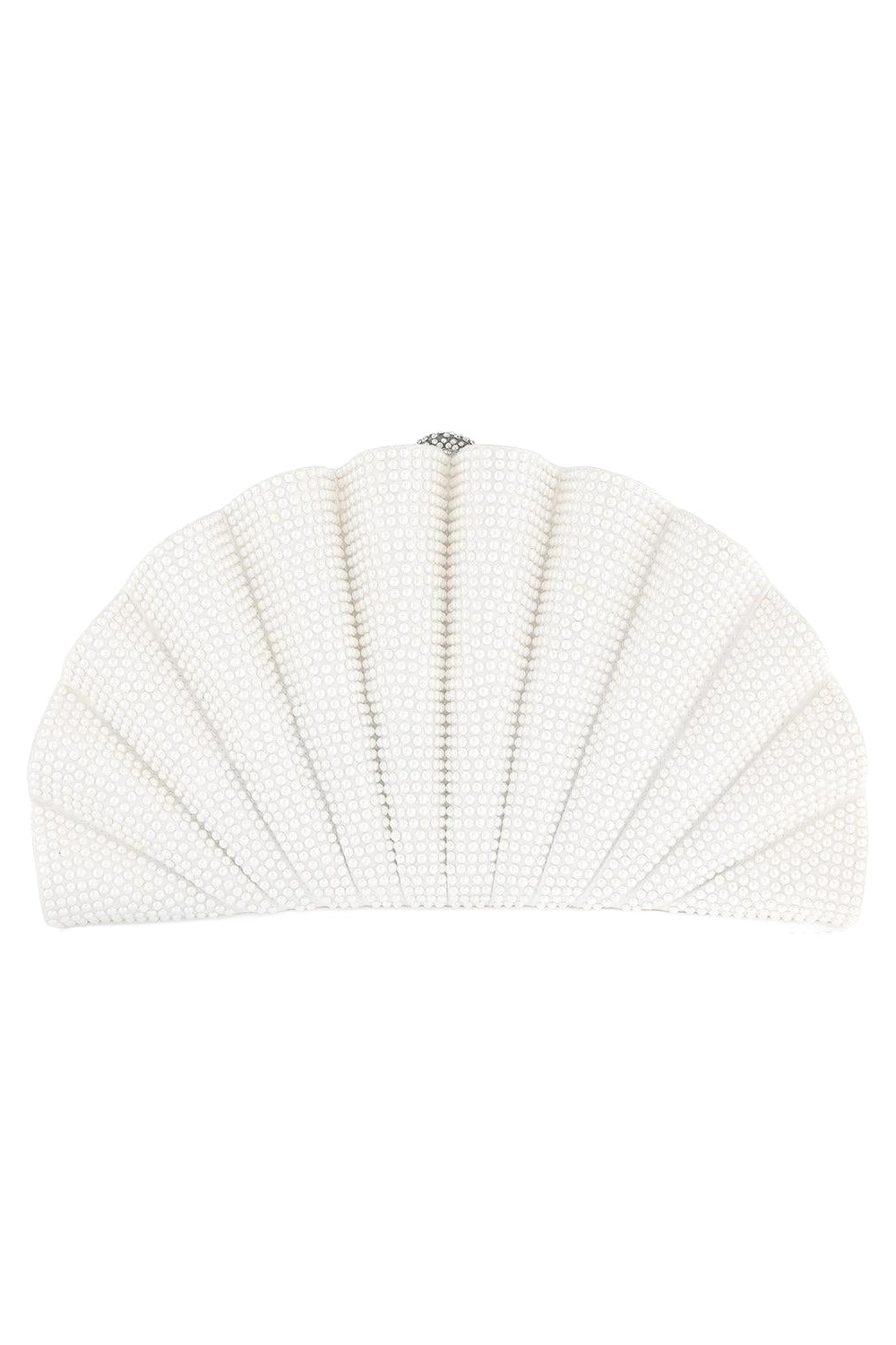 Origami Fan Clutch - Spear-PEARLWHT-O/S-HANDBAGEVENING-JUDITH LEIBER