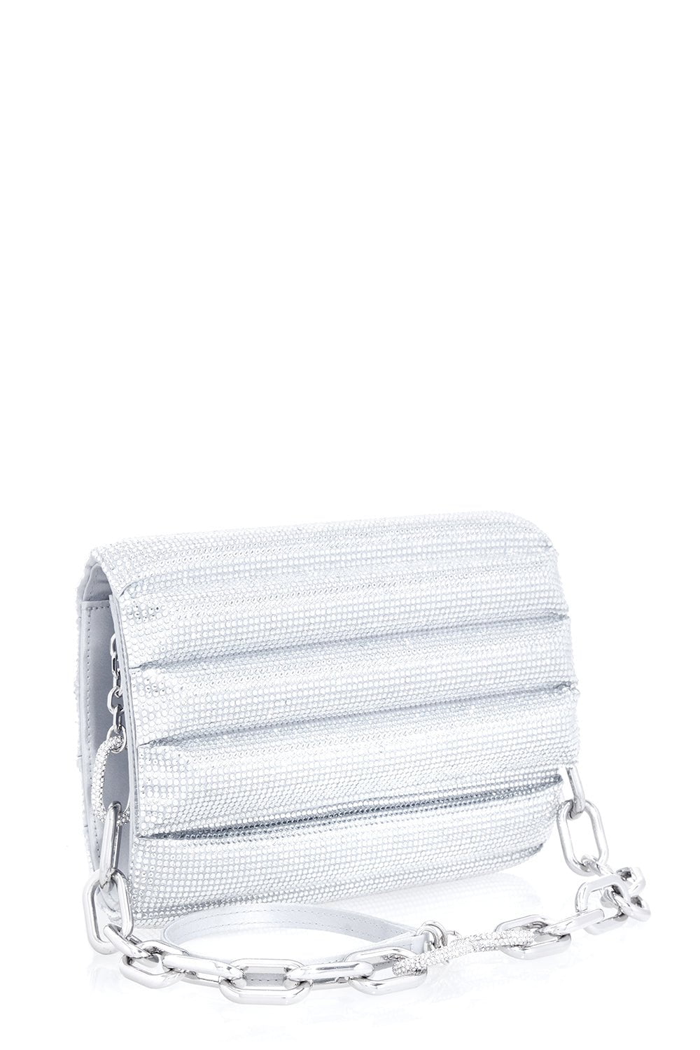 JUDITH LEIBER-Pillow Bag-SILVER