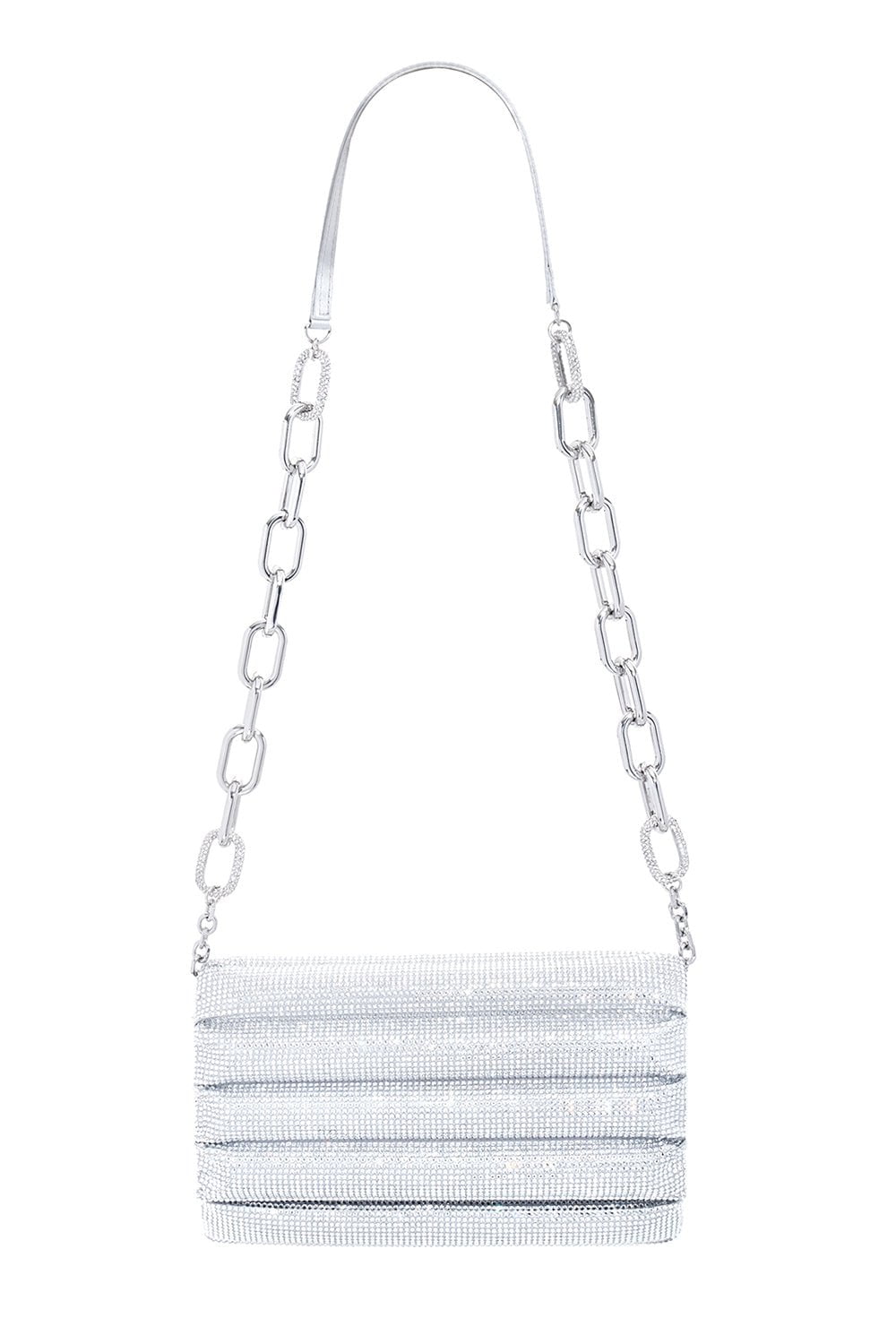 JUDITH LEIBER-Pillow Bag-SILVER