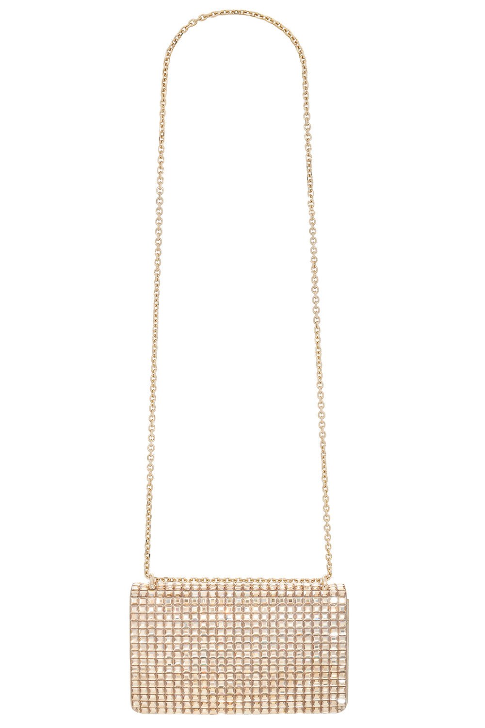 JUDITH LEIBER-Cricket Squares Bag - Champagne Prosecco-CHMPRSCO