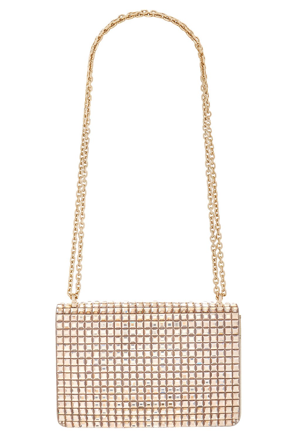 JUDITH LEIBER-Cricket Squares Bag - Champagne Prosecco-CHMPRSCO