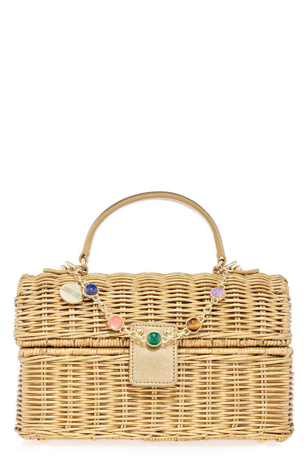 Isla Basket Natural Stones-CCHAM-O/S-HANDBAGTOP HANDLE-JUDITH LEIBER