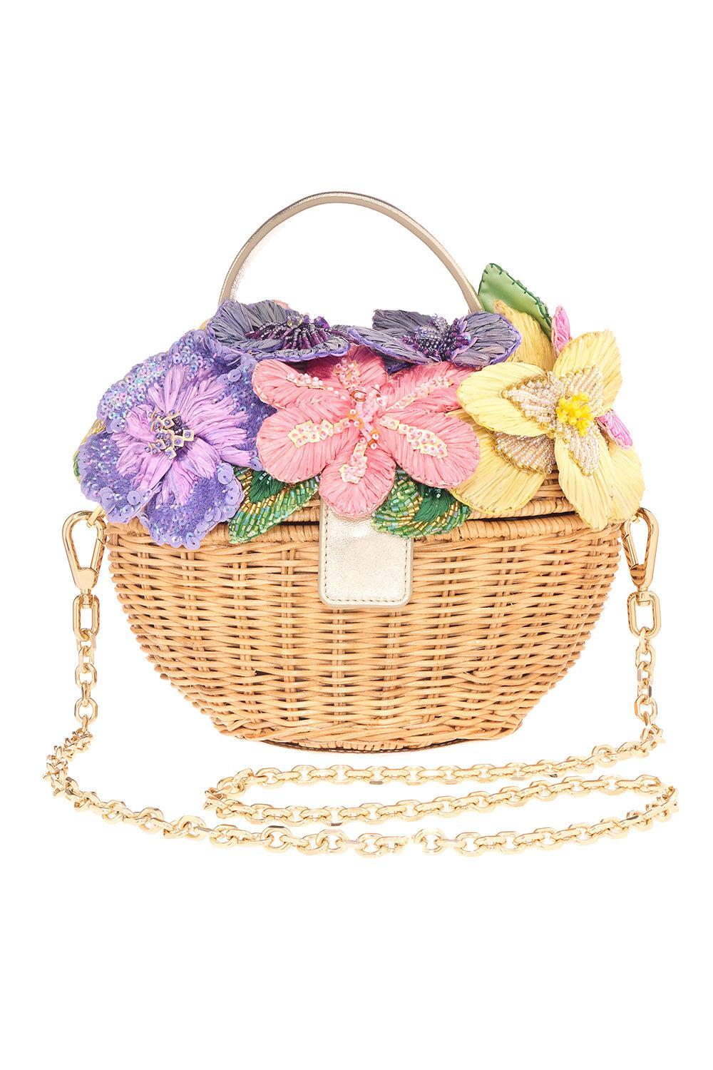 Dorothy Flower Basket Bag-FLORAL-O/S-HANDBAGTOP HANDLE-JUDITH LEIBER