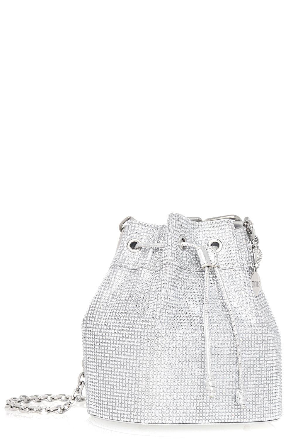Piper Fullbead Bucket Bag-SILRHINE-O/S-HANDBAGTOP HANDLE-JUDITH LEIBER