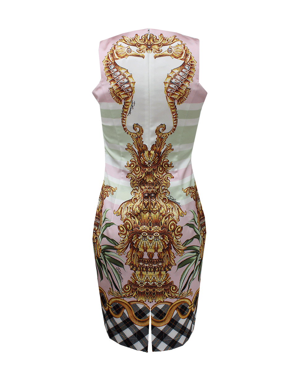 JUST CAVALLI-Seahorse Back Zip Dress-