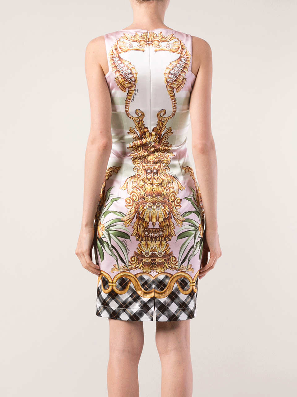 JUST CAVALLI-Seahorse Back Zip Dress-