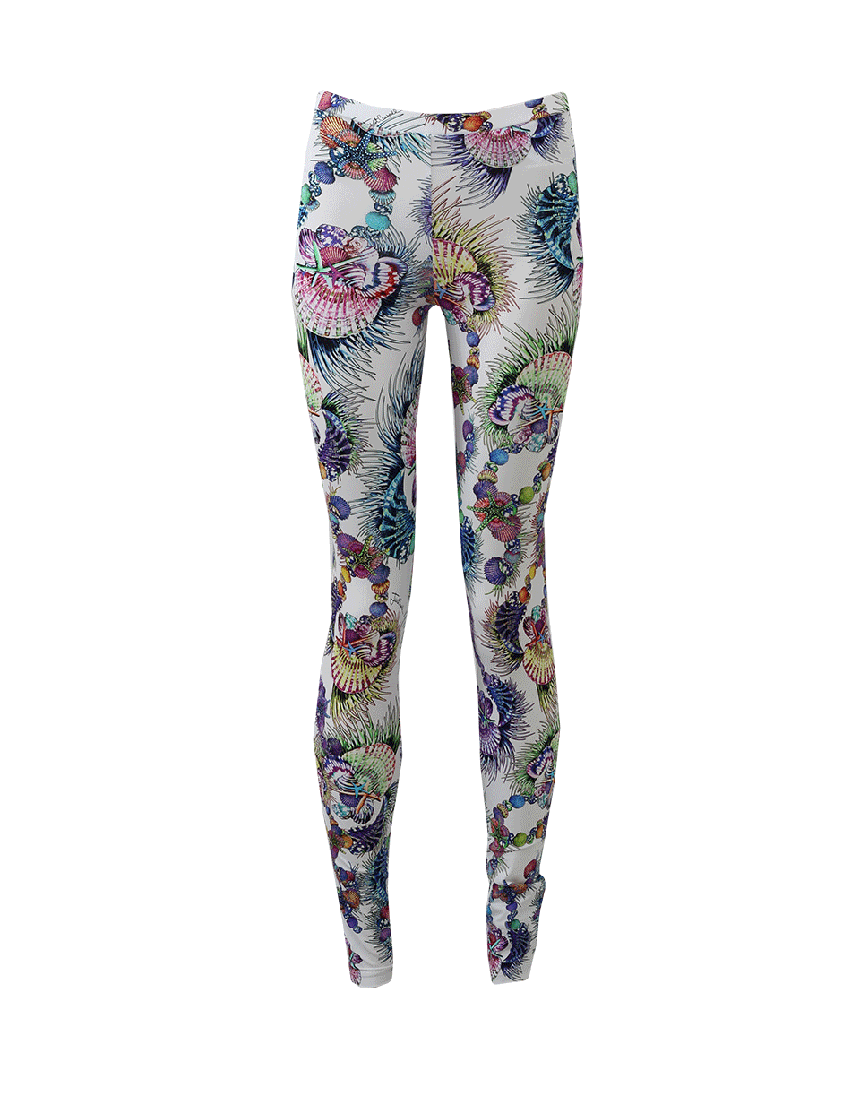 JUST CAVALLI-Seascape Printed Leggings-