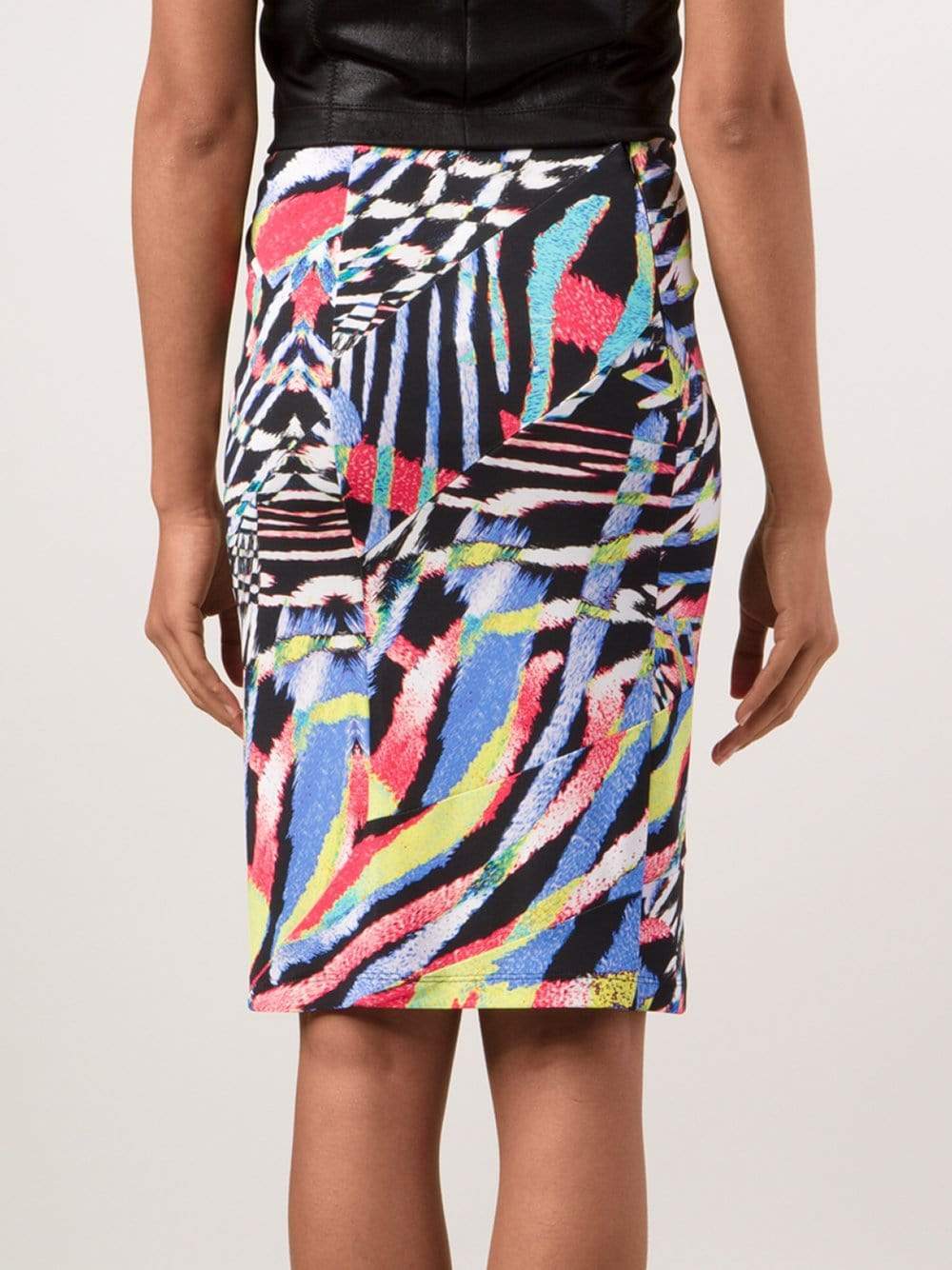 JUST CAVALLI-Printed Jersey Skirt-