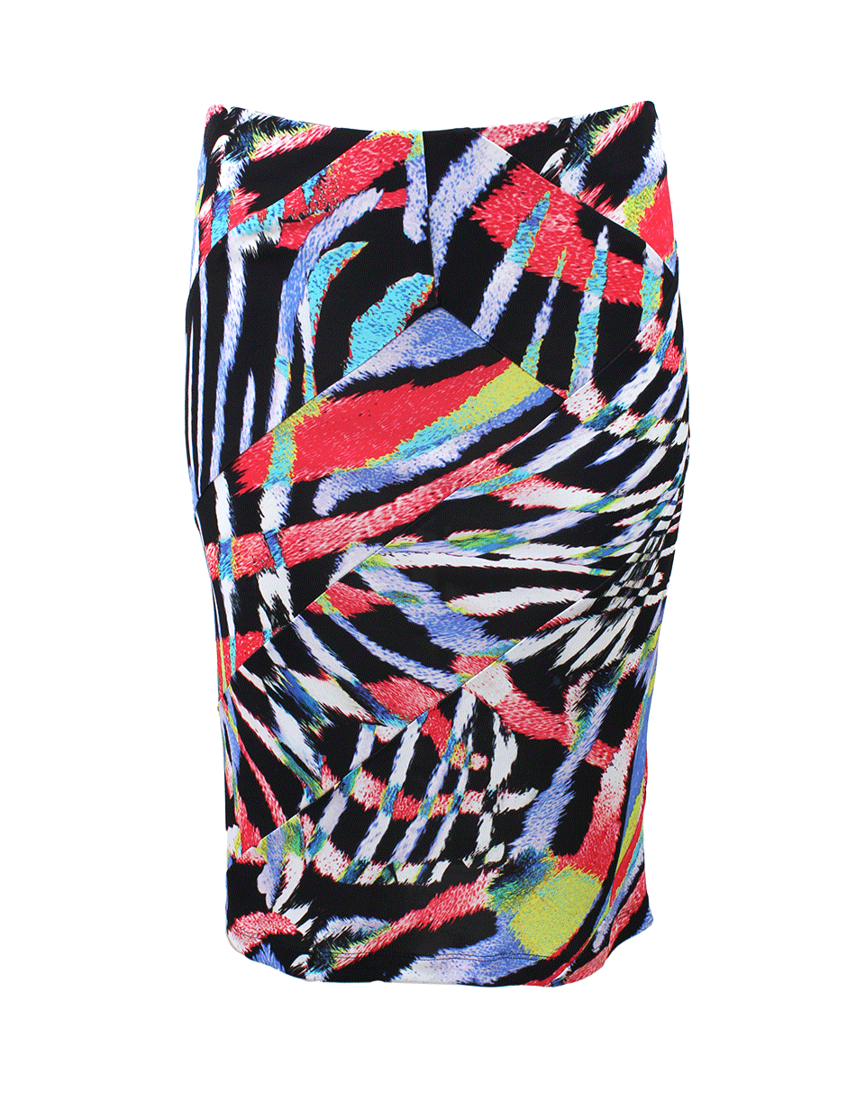 JUST CAVALLI-Printed Jersey Skirt-