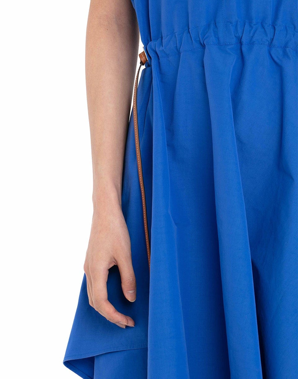 JW ANDERSON-Cap Sleeve Asymmetric Midi Dress-