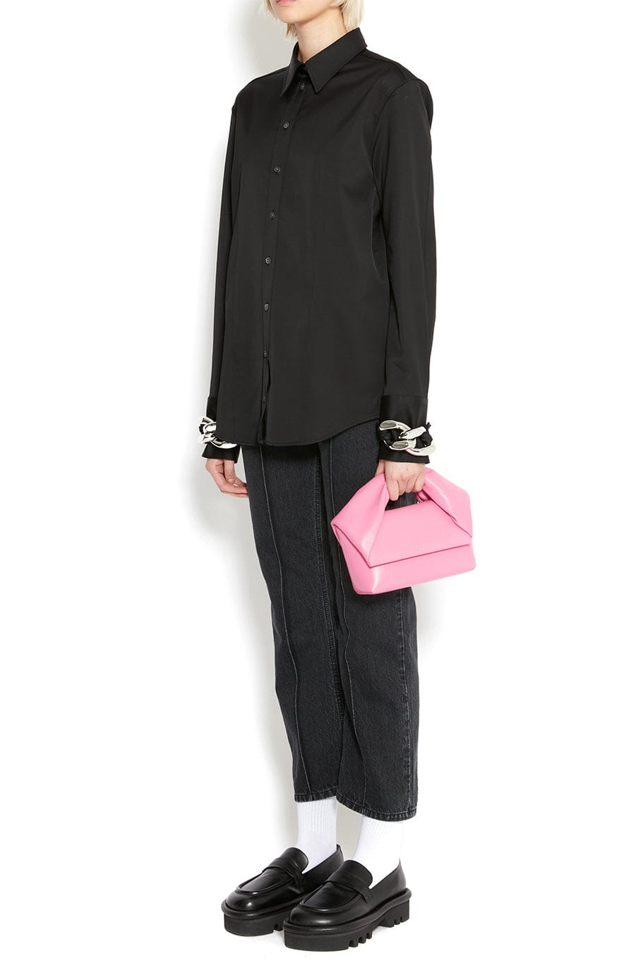 JW ANDERSON-Midi Twister Bag - Bubblegum-BUBBLEGU