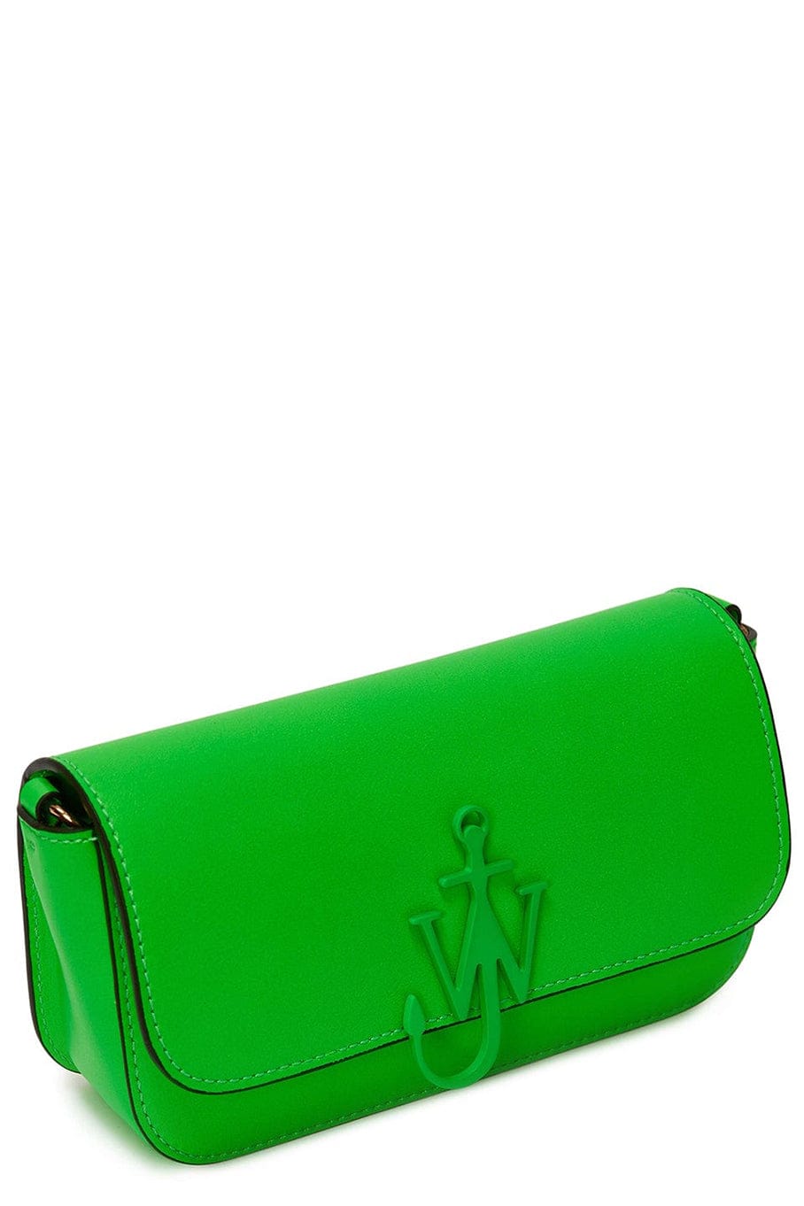 JW ANDERSON-Chain Baguette Anchor Bag - Neon Green-NEONGRN