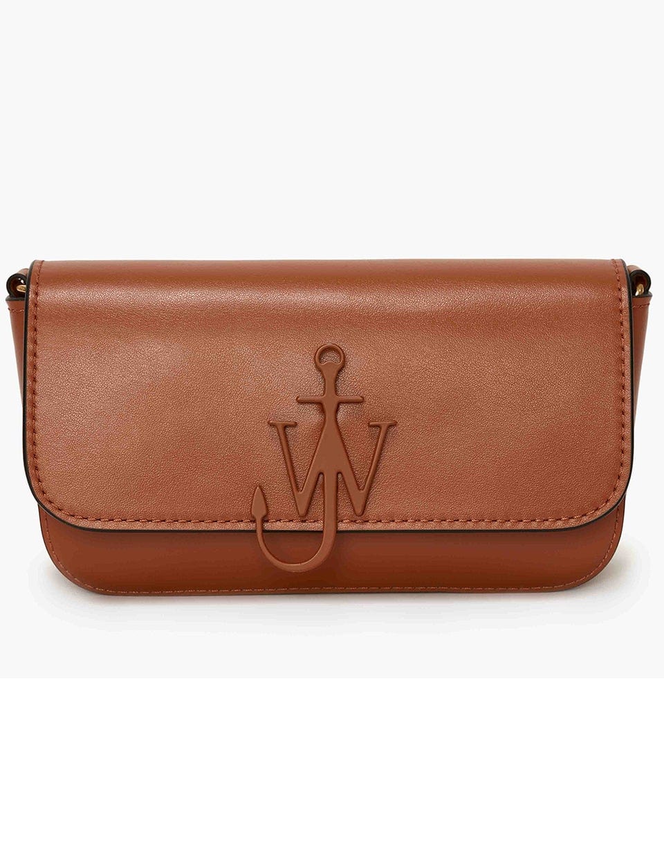 JW ANDERSON-Chain Baguette Anchor Bag - Pecan-PECAN