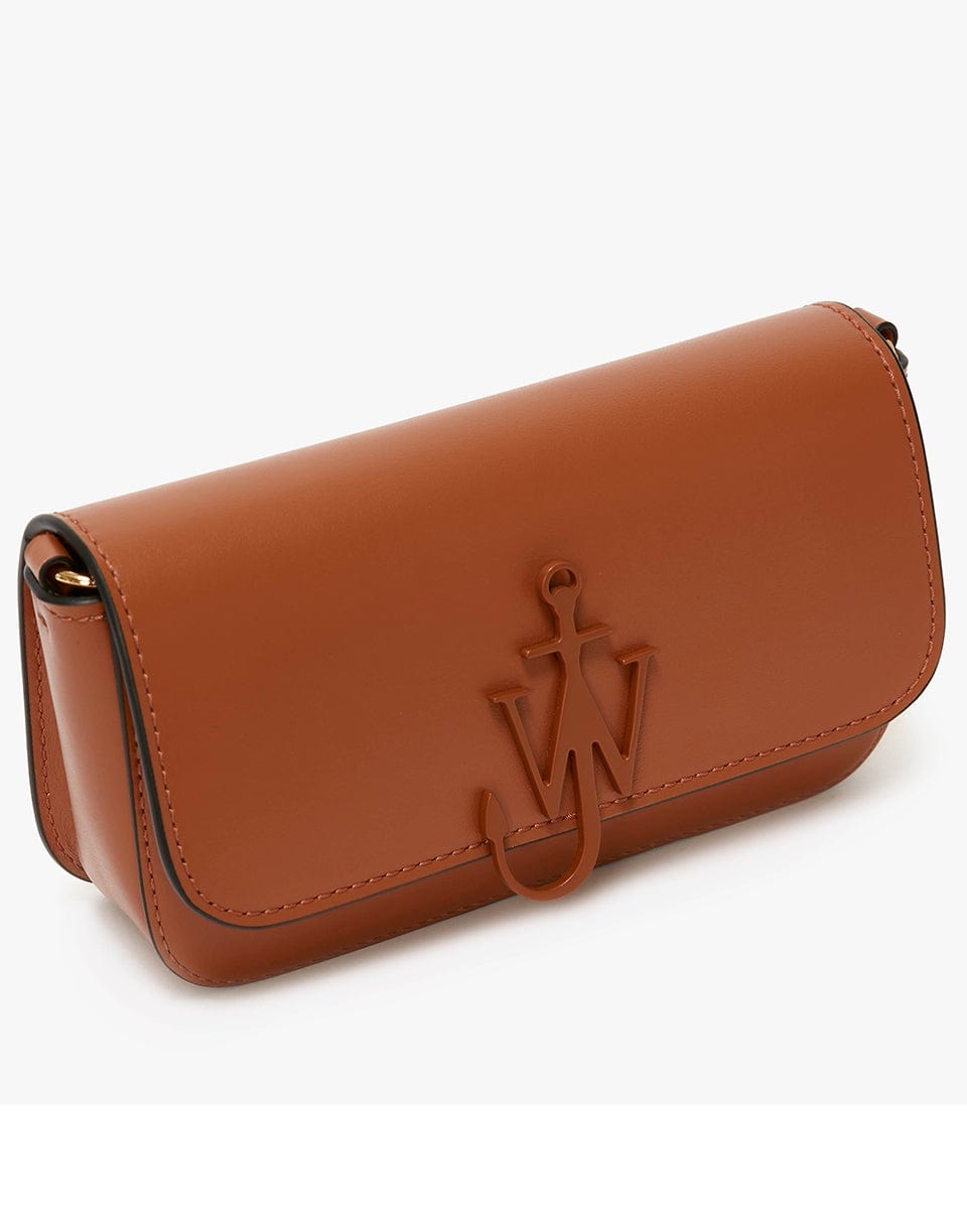 JW ANDERSON-Chain Baguette Anchor Bag - Pecan-PECAN