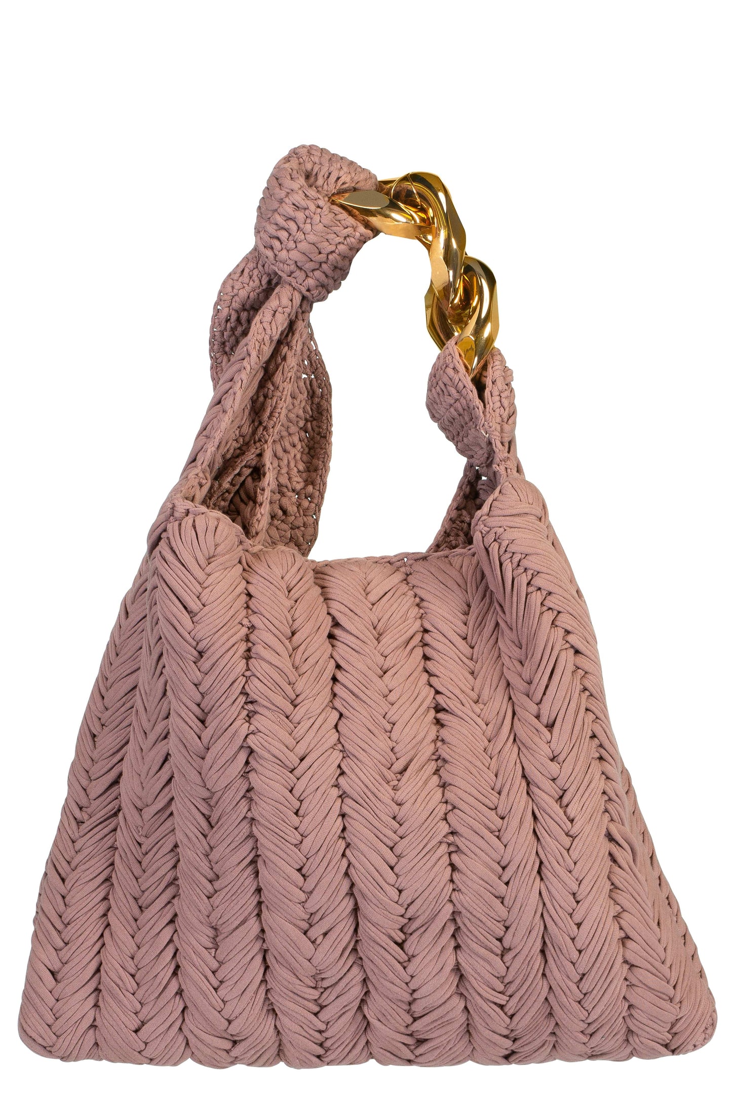 JW ANDERSON-Small Chain Hobo - Taupe-TAUPE