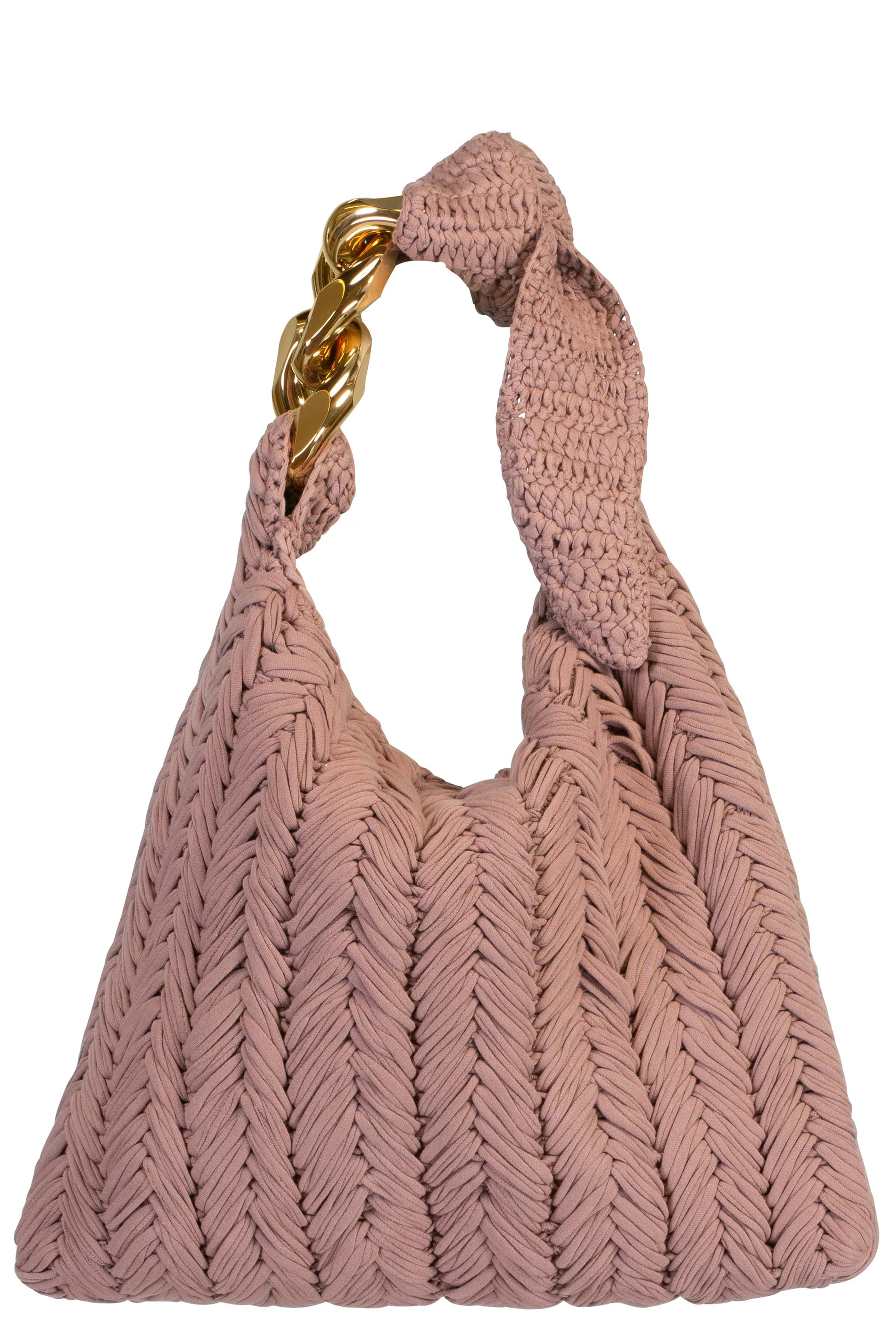 JW ANDERSON-Small Chain Hobo - Taupe-TAUPE