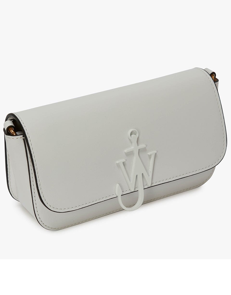 JW ANDERSON-Chain Baguette Anchor Bag - White-WHITE
