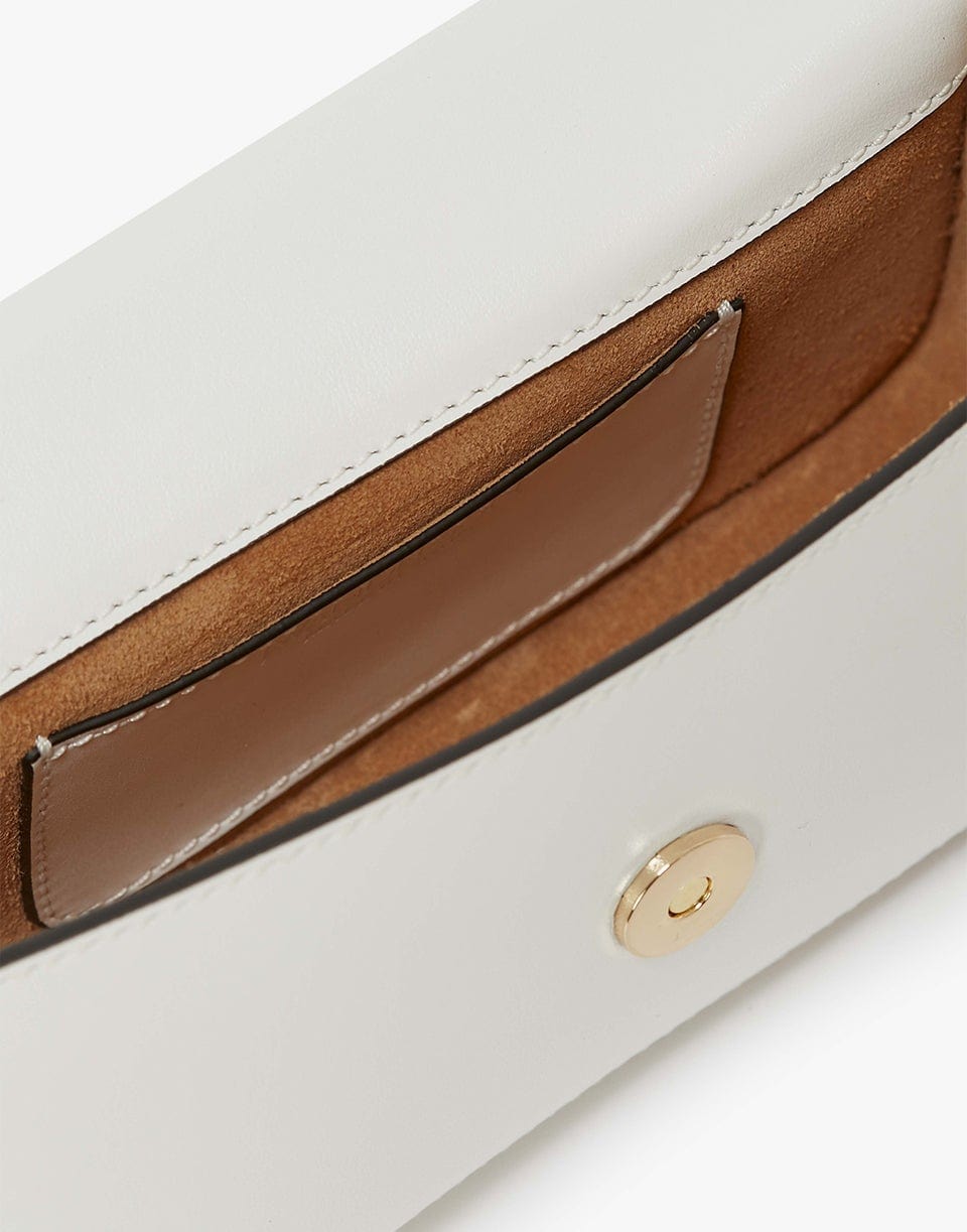 JW ANDERSON-Chain Baguette Anchor Bag - White-WHITE