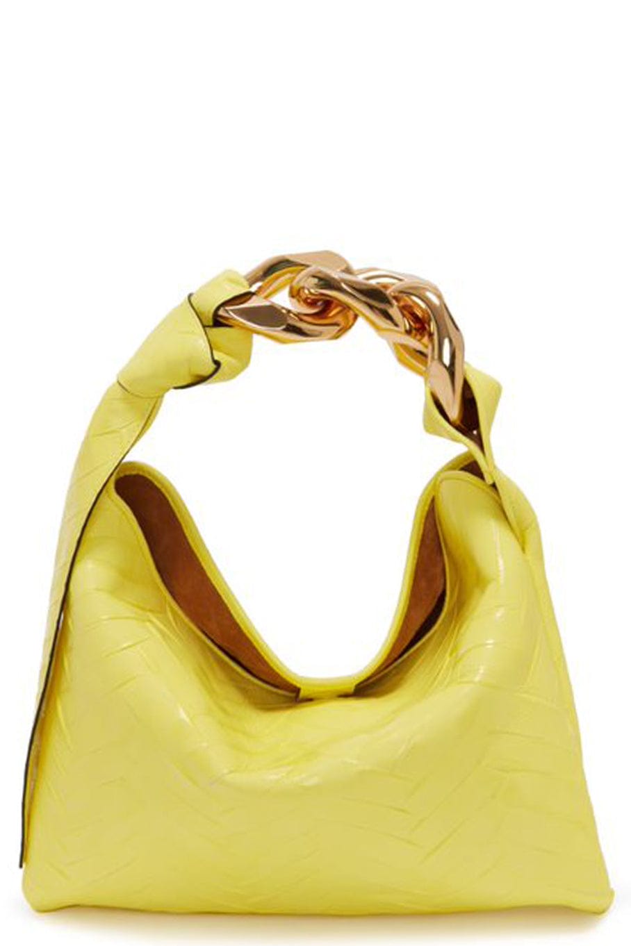 JW ANDERSON-Small Chain Hobo Bag-LEMON