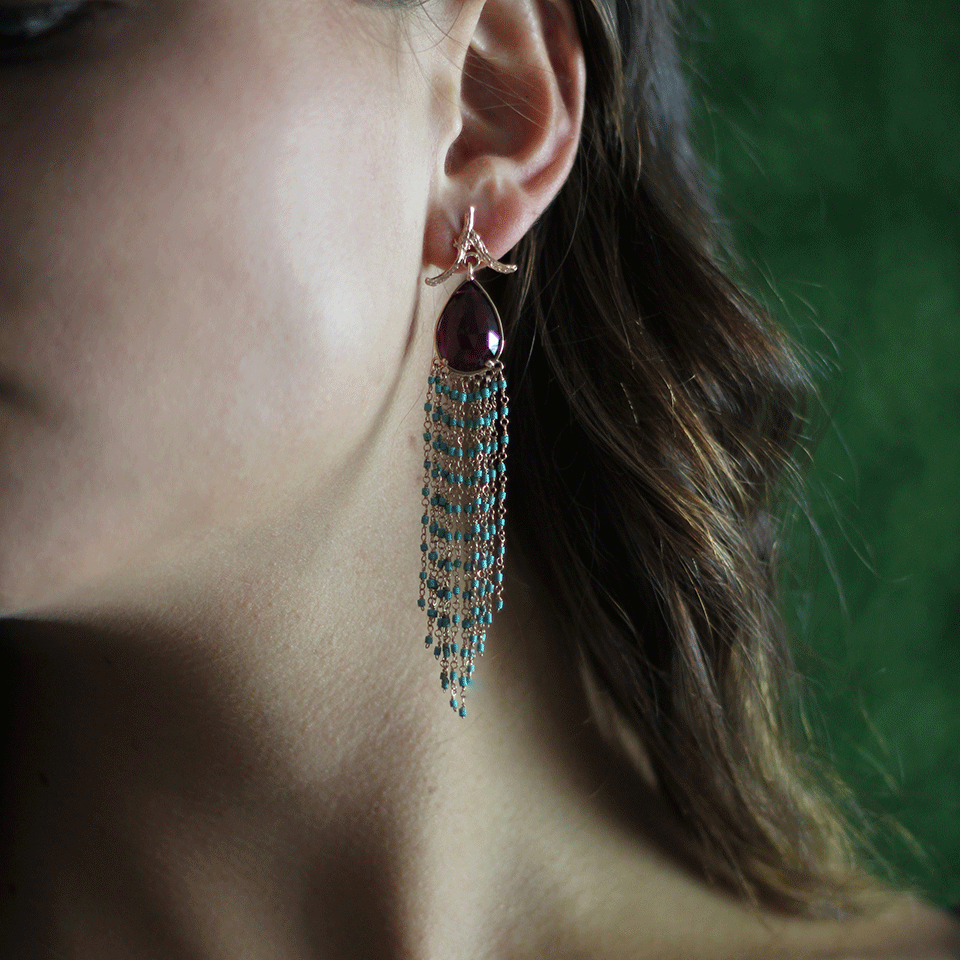 K. BRUNINI-Objects Organique Earrings-ROSE GOLD
