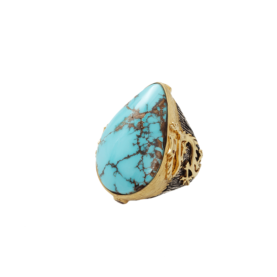 K. BRUNINI-Objects Organique Dragon Ring-YELLOW GOLD