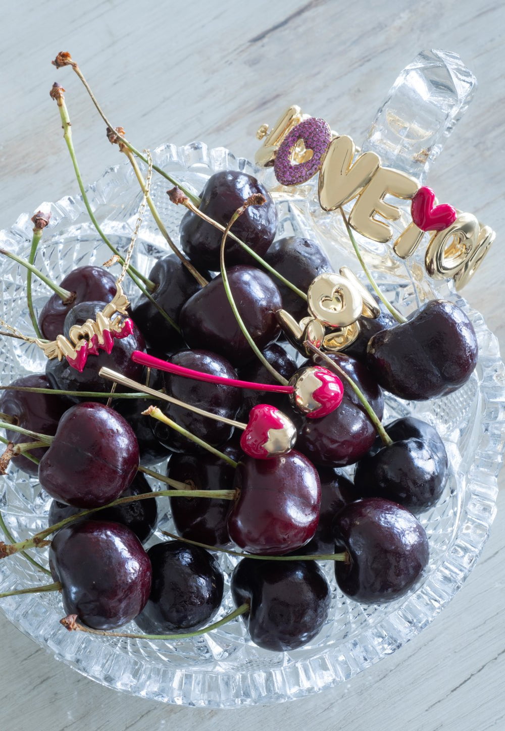 Pink on sale cherry earrings