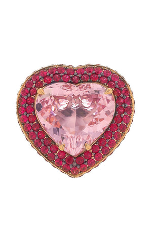 KATHERINE JETTER-Morganite Heart Ring-ROSE GOLD