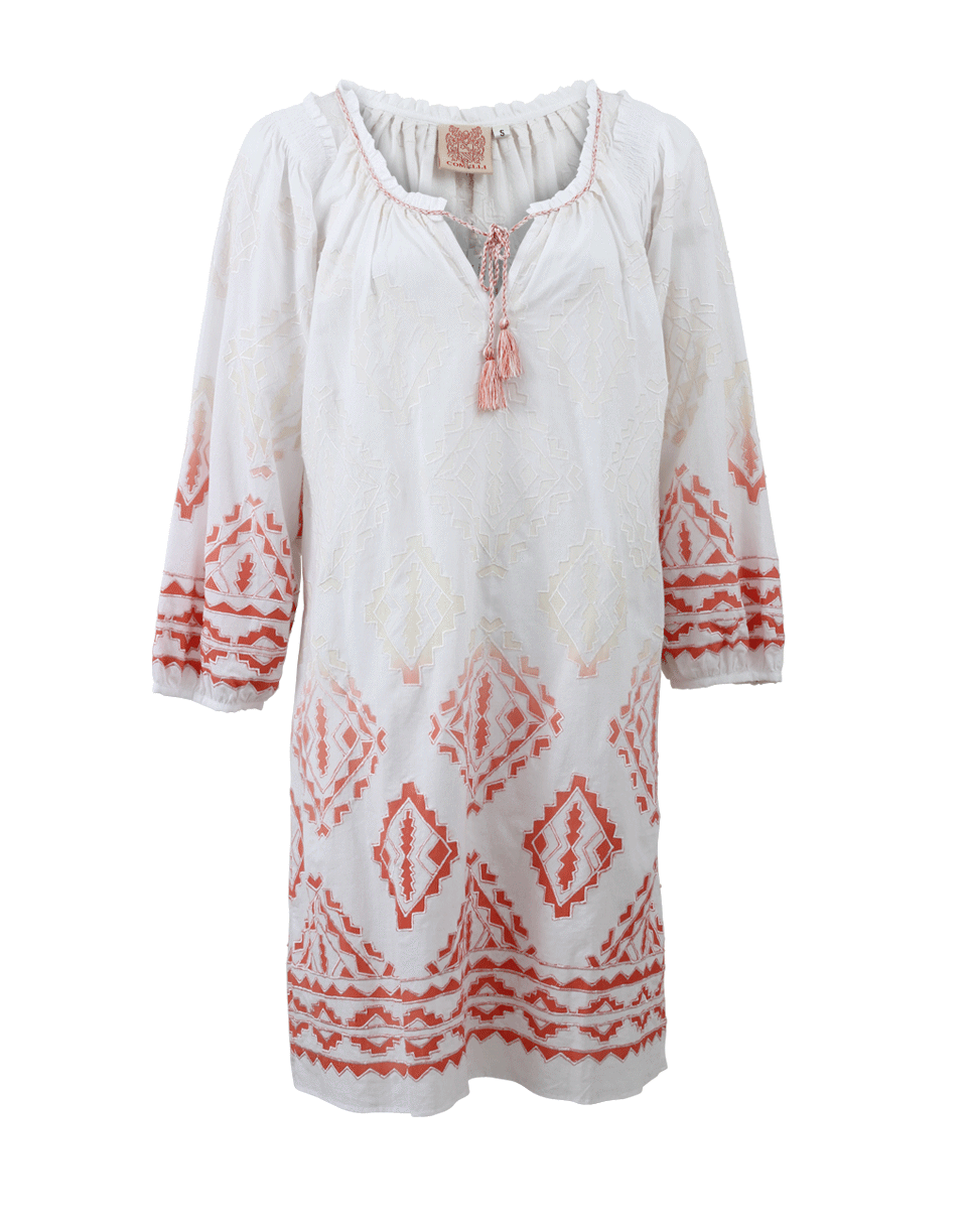 KATHY COMELLI-Geometric Embroidered Kaftan-