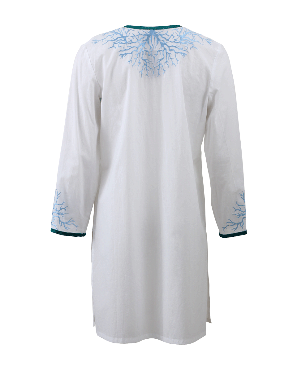 KATHY COMELLI-Seahorse Embroidered Tunic-