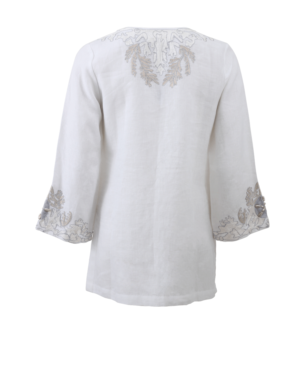 KATHY COMELLI-Sand Dollar Embroidered Tunic-