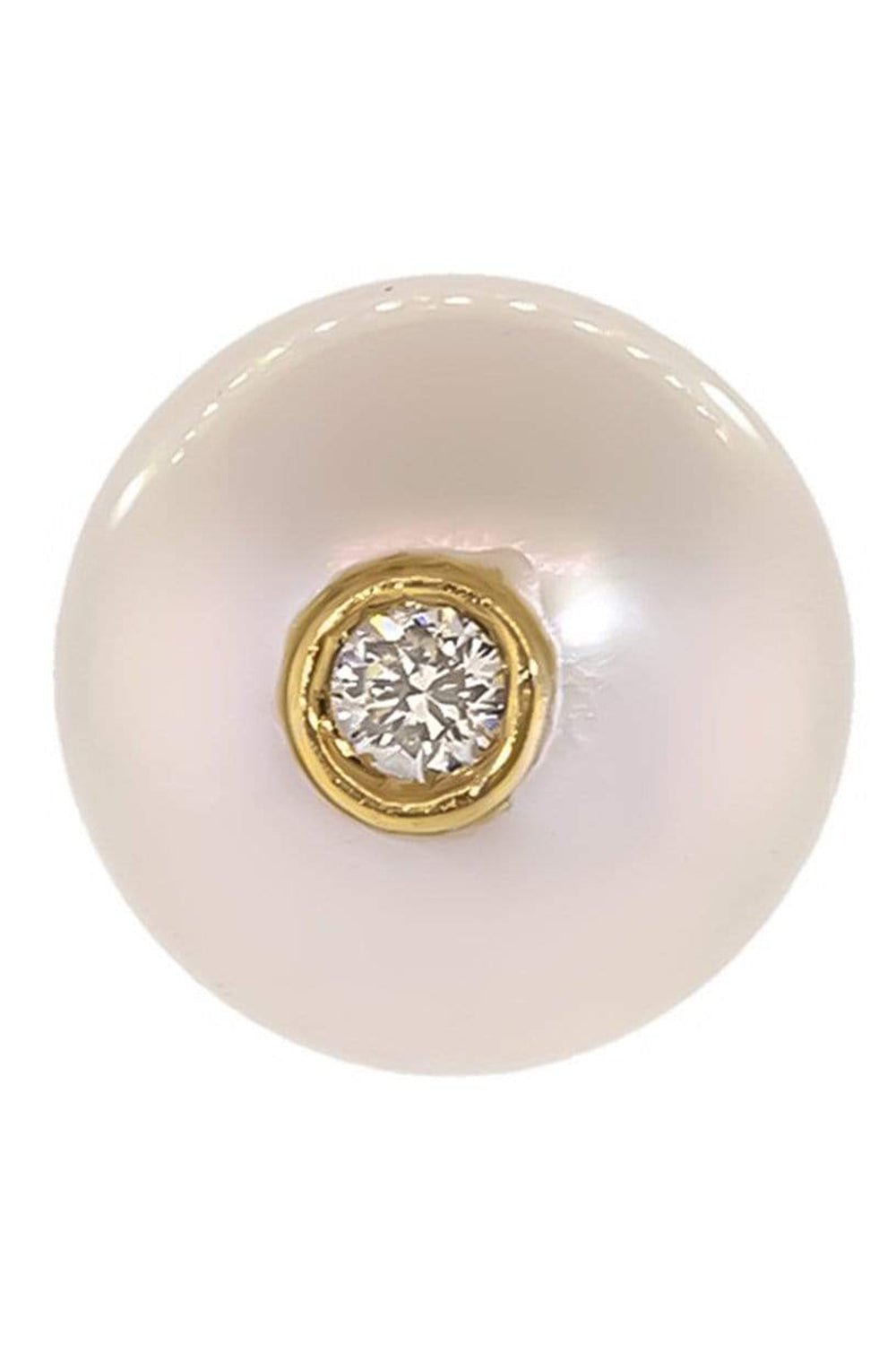 KATKIM-Yellow Gold Grande Pearl Oasis Earring-YELLOW GOLD