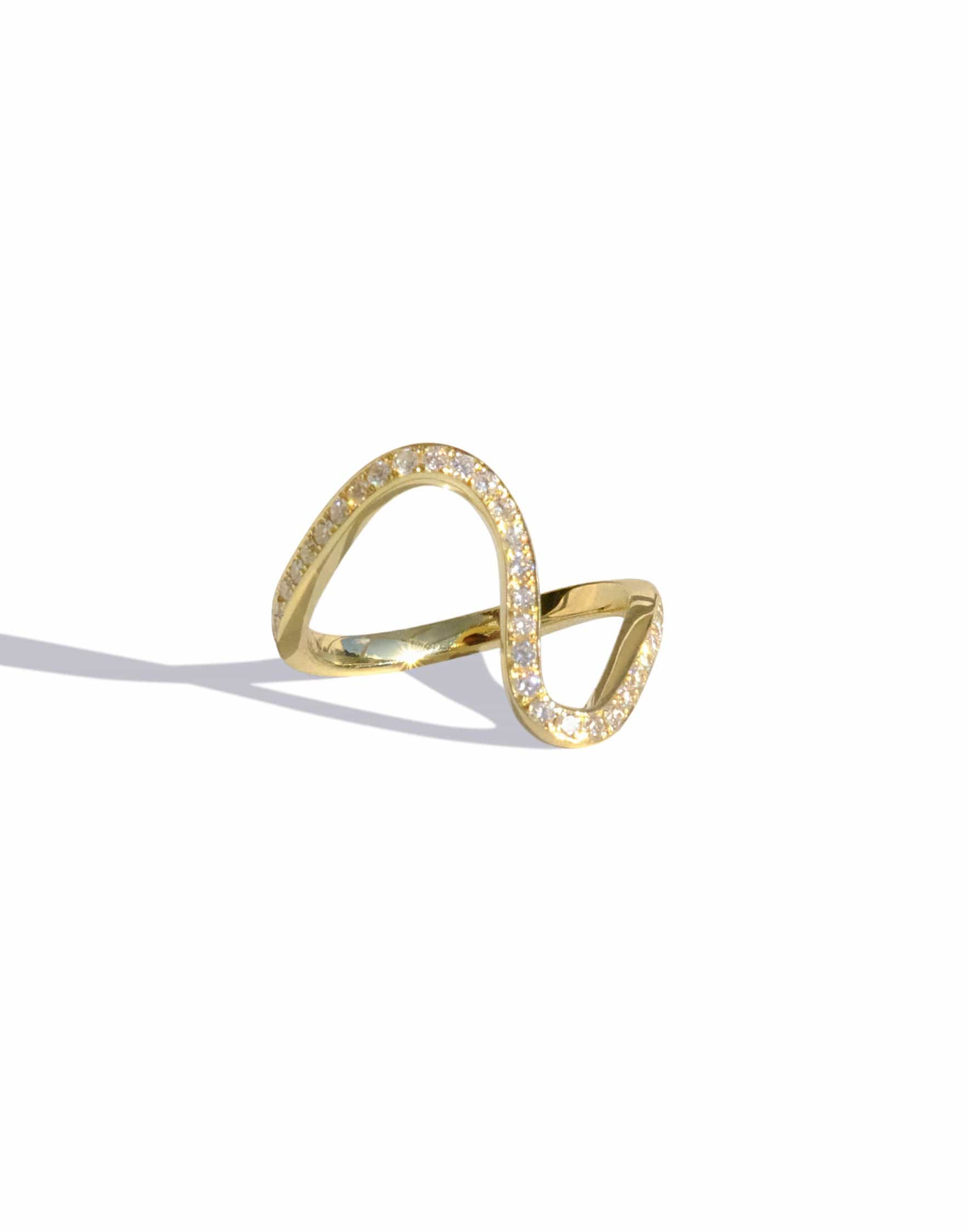 KATKIM-Trace Ring-YELLOW GOLD