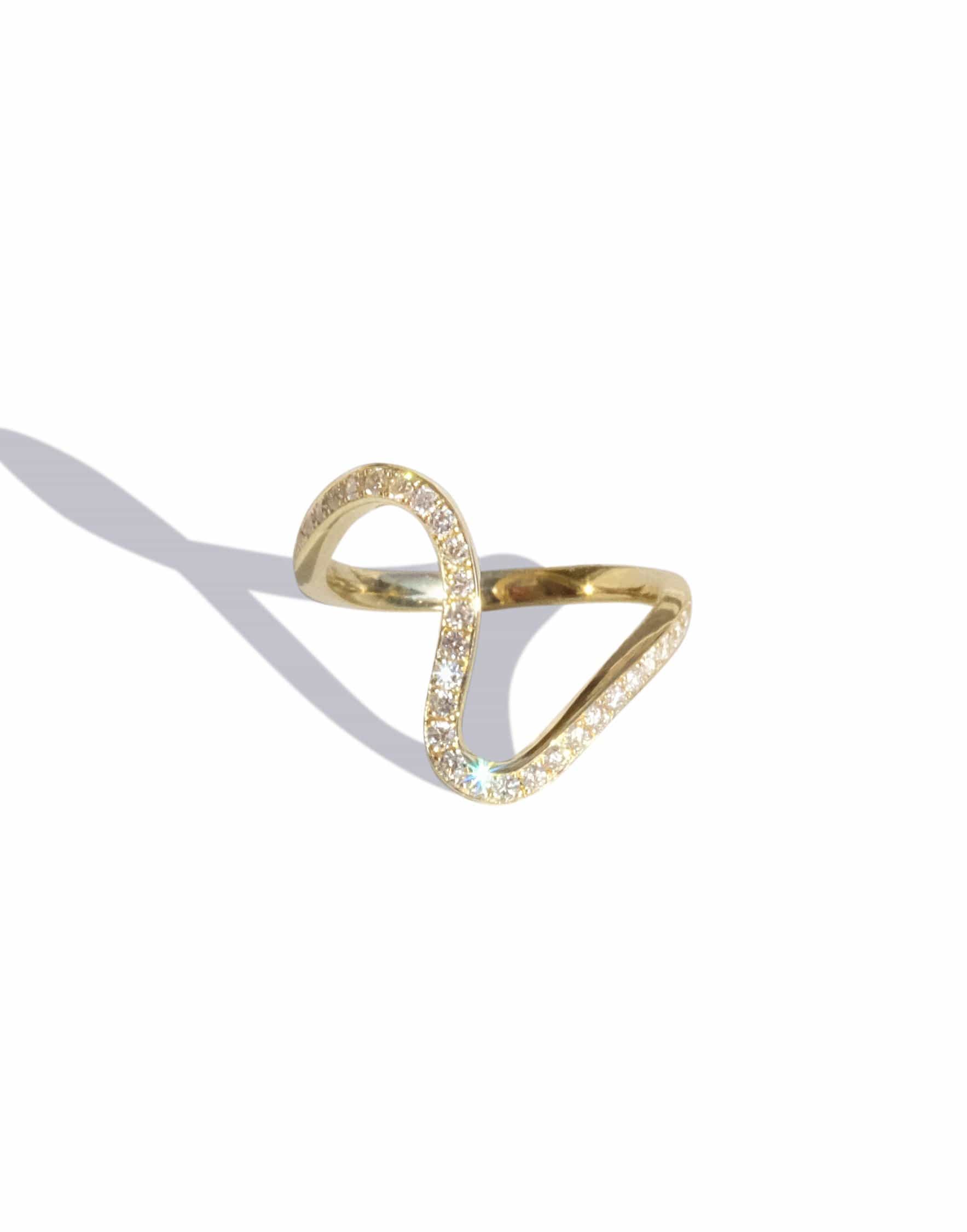 KATKIM-Trace Ring-YELLOW GOLD