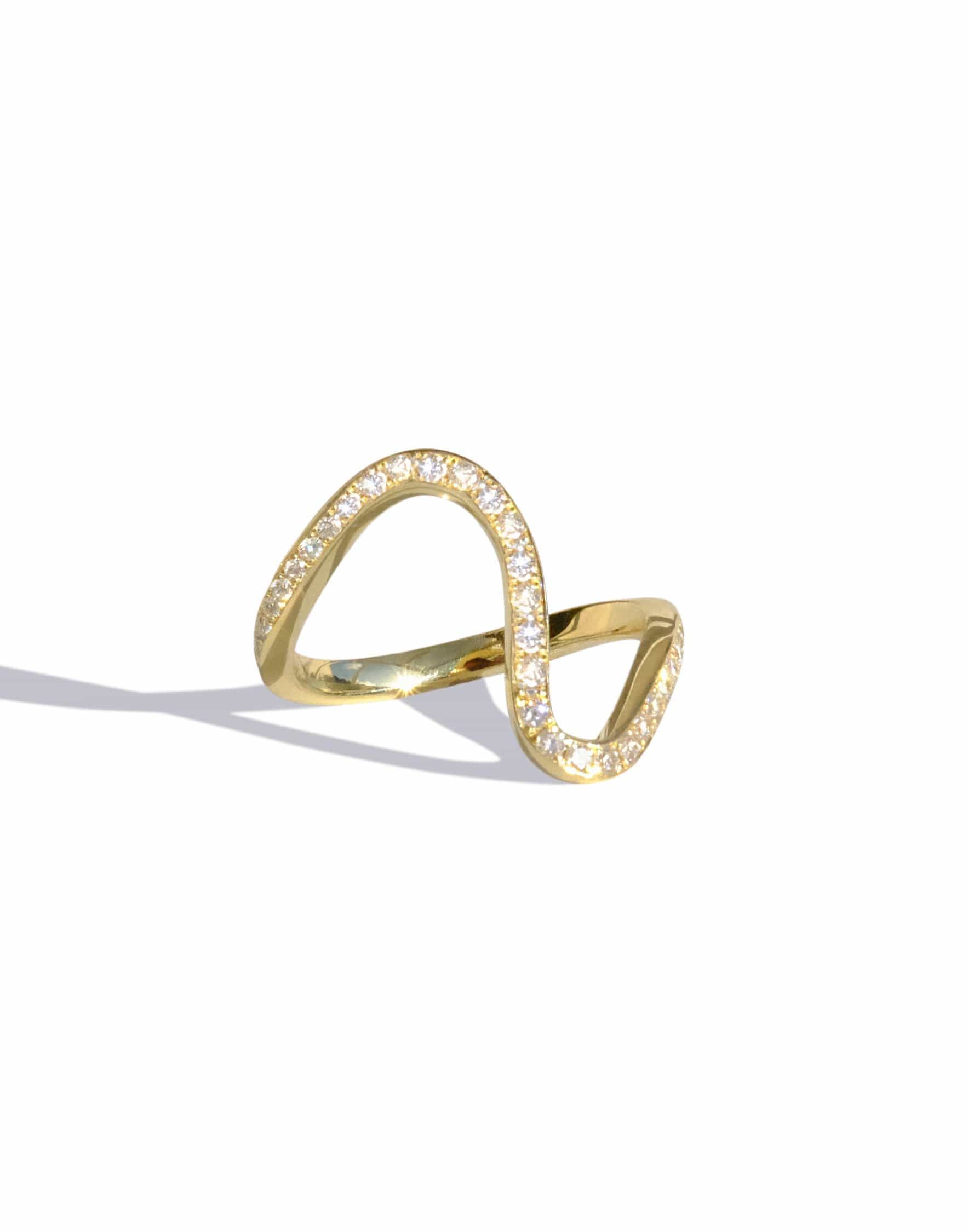 KATKIM-Trace Ring-YELLOW GOLD